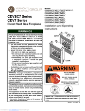 Vermont Castings CDVT33n/pe7 Installation And Operating Instructions Manual