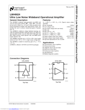 National Semiconductor LMH6624 Manual