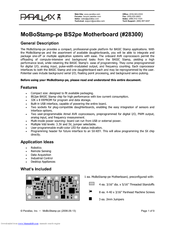 Parallax MoBoStamp-pe BS2pe 28300 User Manual