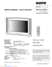 Sanyo CP28WF2 Service Manual