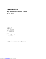 Ammasso 1100 User Manual