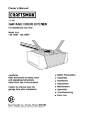Craftsman 139.18687 Owner's Manual