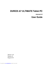 Durios A7 ULTIMATE User Manual