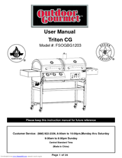 Outdoor Gourmet FSOGBG1203 User Manual