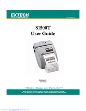 Extech Instruments S1500T User Manual