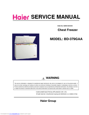 Haier BD-379GAA Service Manual