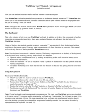 WorldGate Wireless keyboard User Manual