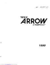 Fleetwood 1990 Tioga Arrow Owner's Manual