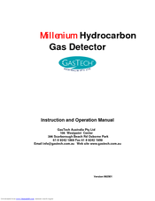 GasTech Millenium Hydrocarbon Instruction And Operation Manual