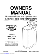 EcoWater R20 Owner's Manual