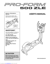 Pro-Form 500 ZLE User Manual