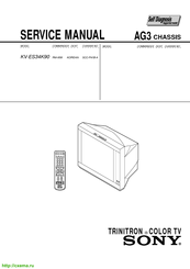 Sony Trinitron KV-ES34K90 Service Manual