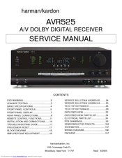 harman kardon avr 525