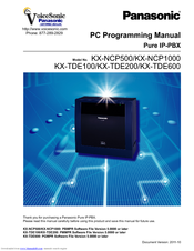 Panasonic KX-NCP500 Programming Manual