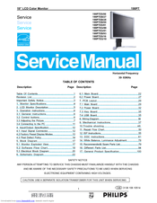 Philips 190P7 Service Manual