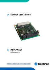 Kontron MOPSPM104 User Manual