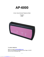 Ablephone AP-6000 User Manual