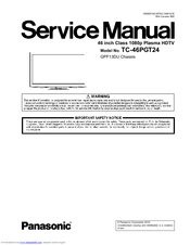 Panasonic Viera TC-46PGT24 Service Manual