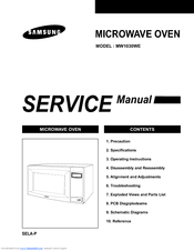 Samsung MW1030WE Service Manual