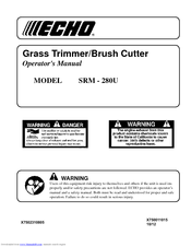 Echo SRM - 280U Operator's Manual