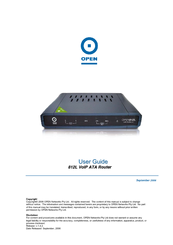 Open Open812L User Manual