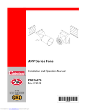 Cumberland APP Series Installation And Operation Manual