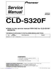 Pioneer CLD-S320F Service Manual
