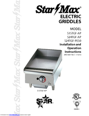 Star Max 524TGF-PE50 Installation And Operation Instructions Manual