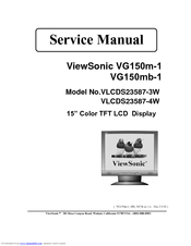 ViewSonic VG150m-1 Service Manual