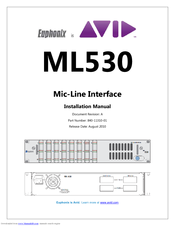 Euphonix ML530 Installation Manual