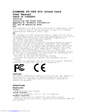 Diamond DT-688 User Manual