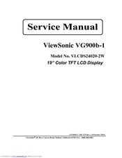 ViewSonic VG900b-1 Service Manual