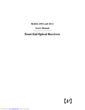 New Focus 2001 User Manual