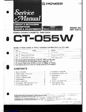 Pioneer CT-055W Service Manual