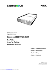 NEC Express5800/R120d-2M User Manual
