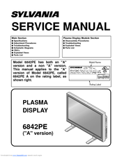 Sylvania 6842PE M Service Manual