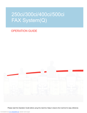 Copystar 400ci Operation Manual
