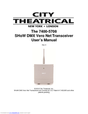 City Theatrical DMX Vero Net User Manual