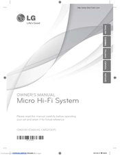 LG CMS2030F Owner's Manual