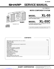 Sharp XL-55C Service Manual
