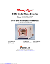 SharpEye 20/20CTIP User And Maintenance Manual