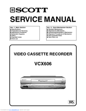 Scott VCX606 Service Manual
