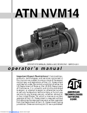 American Technologies Network ATN NVM14 Operator's Manual