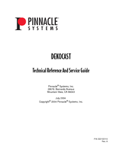Pinnacle Systems Dekocast Technical Reference And Service Manual