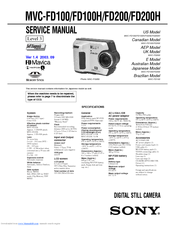 Sony MVC-FD200H Service Manual