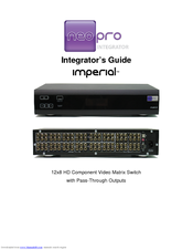 NeoPro Imperial Integrator Manual