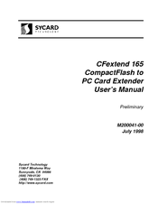 Sycard Technology CFextend 165 User Manual