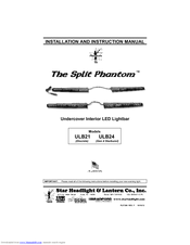 Split Phantom ULB24 Installation And Instruction Manual