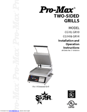 Pro-Max CG10 Installation And Operation Instructions Manual
