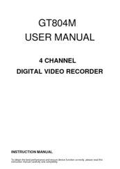 G-Tec GT804M User Manual